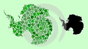 Map of Antarctica - Composition of Wine and Grapes