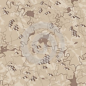 Map antique (seamless vector wallpaper)