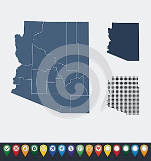 Map of Arizona state