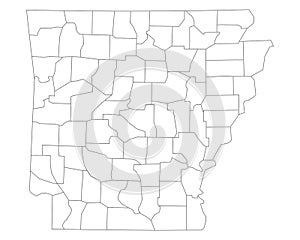 Map of Arkansas