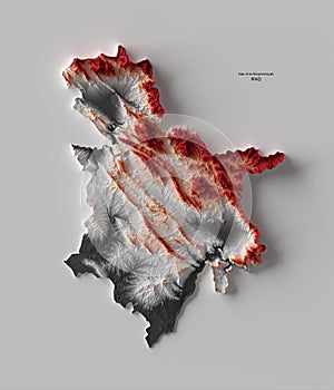 Map of as-Sulaymaniyah, Iraq