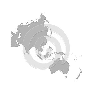 Map of Asia Pacific. - Vector