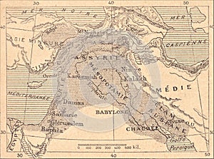 Map of the Assyrian Empire photo