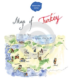 Map of attraction of Turkey