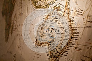 Map of Australia photo