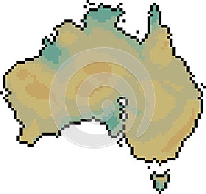 Map of Australia. Vector illustration decorative design
