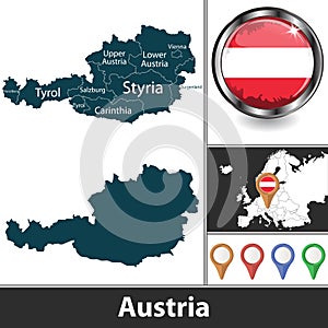 Map of Austria