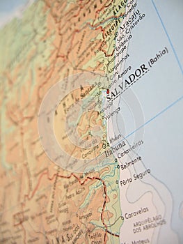 Map of Bahia, Brazil - 2