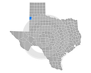 Map of Bailey in Texas