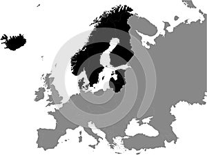 Map of Baltoscandia