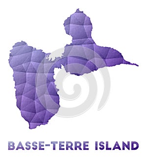 Map of Basse-Terre Island.