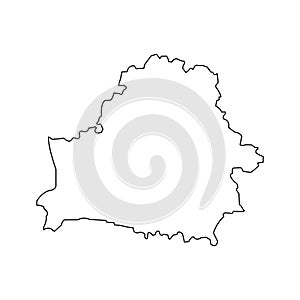 Map of Belarus icon design