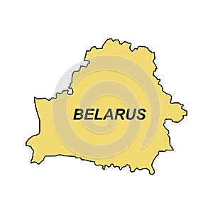 Map of Belarus icon design