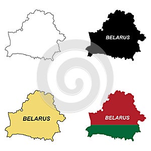 Map of Belarus icon design