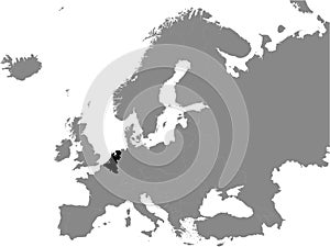 Map of Benelux