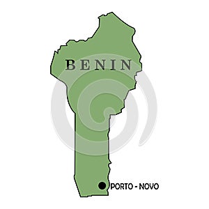 Map of benin