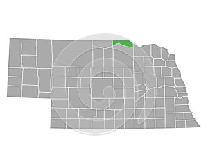 Map of Boyd in Nebraska photo
