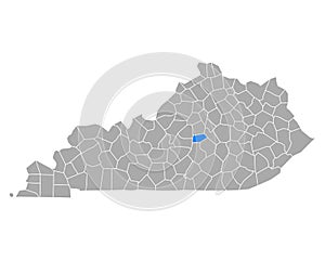 Map of Boyle in Kentucky photo