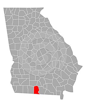 Map of Brooks in Georgia