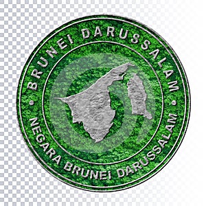 Map of Brunei Darussalam, Environment Concept, Co2 emission concept