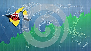 Map of Brunei Darussalam, financial success