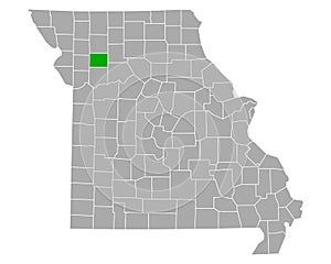 Map of Caldwell in Missouri photo