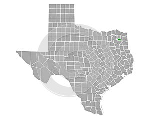 Map of Camp in Texas