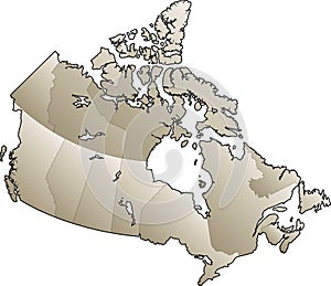 Map of Canada photo