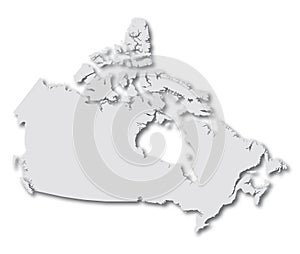 map Canada (vector)