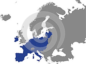 Map of Catholic Majority European Countries