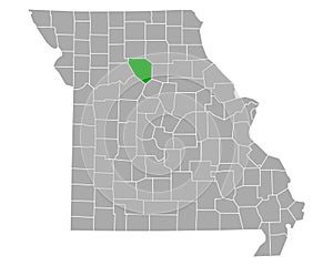 Map of Chariton in Missouri