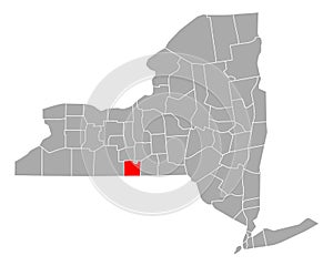 Map of Chemung in New York photo