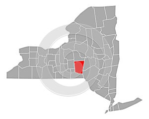 Map of Chenango in New York photo