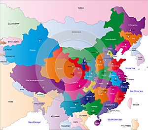 Map of China photo