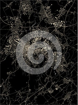 map of the city of Aachen, Germany