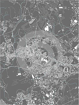 map of the city of Amadora, Portugal