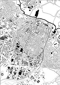 map of the city of Barysaw, Belarus