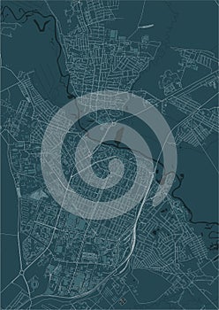 map of the city of Barysaw, Belarus