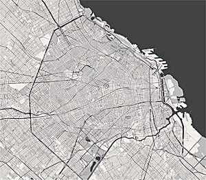 Map of the city of Buenos Aires, Argentina photo