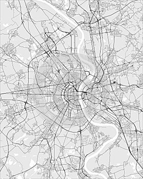 Map of the city of Cologne, Germany