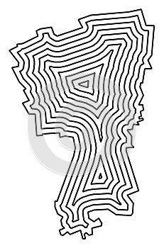 Map of the city Dingolfing (Bayern, Germany)