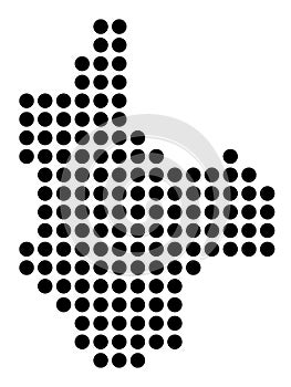 Map of the City Eger (Hungary)