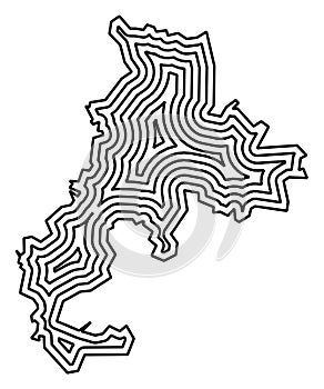 Map of the city Greiz (Thueringen, Germany)