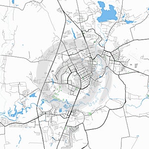 Map of the city Kursk.