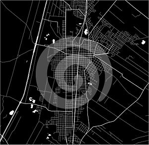 Map of the city of Las Piedras, La Paz, Uruguay