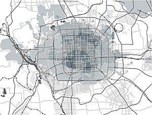 Map of the city of Peking, China