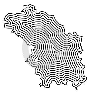 Map of the city Roding (Bayern, Germany)