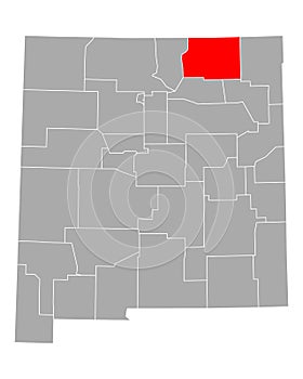 Map of Colfax in New Mexico