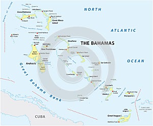 Map of The Commonwealth of The Bahamas