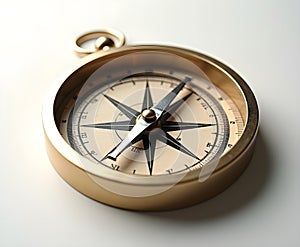 Map Compass Isolated on White